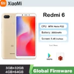Xiaomi Redmi 6 Smartphone Global firmware 5.45" Full Screen AI Face ing used phone