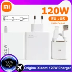 Original Xiaomi 120W 67W Charger Gan ES US Hyper Fast Charging Adapter Type C Cable Mi 13T 12T Redmi Note 13 12 Pro Plus 5G