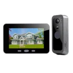 Wireless Digital Video Doorbell 4-Inch LCD Screen Motion Detection Home Security Intercom Ring Bell System