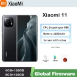 Global firmware Xiaomi 11 5G smartphone  6.81 inches Snapdragon 888 4500mAh  108mp 3200x1440 used phone