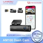 LINGDU Dash Cam AM100 UHD 4K Built-in GPS ADAS Car Camera 24H Parking Motion Front Cam 150FOV Car DVR WIFI & App Control 블랙박스