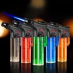 High Jet Flame Butane Gas Lighter Torch Refillable Adjustable Butane Jet Igniter Powerful Turbo Cigar Accessories Portable Tool