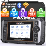 FOXWELL NT650 PRO OBD2 Scanner with ABS and SRS Full Function ABS Scan Tool 25 Resets Live Data Bidirectional Diagnostic Tool