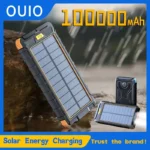 100000mAh Solar Power Bank Large Capacity Portable Charger Fast Charging External Battery for IPhone Samsun Xiaomi Powerbank
