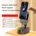 Cellphone Stand with Powerbank Bluetooth-Compatible Speaker Multi-Function RGB Light Phone Mount for Dining Room Cafes Hotels