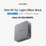 OUMAX Mini PC N4 N5 Intel J4125 N5095 RJ45 HDMI 4K@60Hz WiFi5 BT5.0 DDR4 3200MHz M.2 PCIE3.0 SATA3.0 SSD Desktop Office Computer