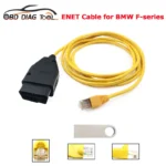 Newest ENET Date cable for BMW F-series ICOM Coding OBD2 Interface Cable For BMW OBDII Scanner Data Tool