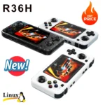 NEW R36H Retro Handheld Video Game Console Linux System 3.5 Inch IPS Screen Portable Pocket Video Player 128GB Games Boy Gift