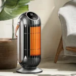 Indoor Space Heater 1500W Portable Room Heater Tip Over Overheat Protection Ideal for Living Room Bedroom Small Compact Quiet