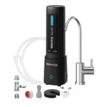 Waterdrop 10UB PRO Under Sink Water Filter, No Drilling Required, Time Reminder, with Brushed Nickel Faucet, 11000 Gallons