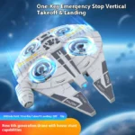 New Remote Control Foam Quad-winged Aircraft Glider Rolling Rotating Flying Saucer Drone Children's Toy Fixed Wing RC Airplane