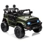 12V Kids Ride On Truck with Remote Control Spring Suspension Bluetooth Connectivity and Led Lights for 3-8years Birthday Gifts