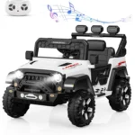 12V Kids Ride On Truck Car with Parent Remote Control Kids Electric Vehicles Battery Powered Toy, Ride-On Vehicle, LED/Bluetooth