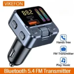 Bluetooth 5.4 FM Transmitter Handsfree Car Radio Modulator Support U Drive TF MP3 Player With PD30W Super Quick Charge Adapter