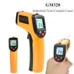 GM320 Infrared Thermometer Digital Pyrometer Non-Contact Laser -50~400 ℃ IR Laser Temp Meter Industrial Pyrometer Point Gun 40%