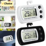 Digital Fridge Thermometer Max/Min Record Waterproof Temperature Gauge Large LCD Magnetic Back& Hook for Kitchen Home Restaurant