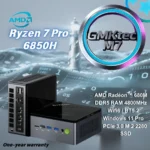 GMKtec M7 Ryzen 7 Pro 6850H MINI PC Windows 11 Pro DDR5 4800M NVME PCIE3.0 Wifi6 BT5.2 USB4.0 OucLink Desktop Gaming Computer