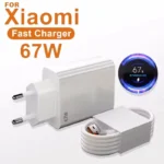 67W USB Fast Charger With 6A Type C Cable Phone Power Adapter For Xiaomi Mi 12 POCO X5 X4 Pro Redmi Note 10 11 Charging Adapter
