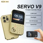 SERVO V9 Card Style Mobile Phone 2G GSM Magic Voice Blacklist Speed Dial FM Radio MP3 Dual SIM Standby Button Small Cellphones