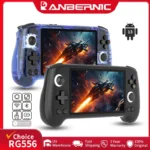 Anbernic RG556 Retro Handheld Games Console 5.48" AMOLED 1080*1920 Screen Android Video Gaming Player Supports AI Assistant FOTA