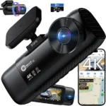 OMBAR T1 4K 3 Channel Dash Cam, STARVIS 2 IMX678 Sensors, Free 128GB Card, 2025 New Full Color HDR Night Vision, 4K+1080P+1080P