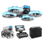 AXNEN XJ2 Mini Camera Drone, Foldable Brushless RC Quadcopter, Remote Control Toy for Kids, Teens & Beginners, Perfect Gift