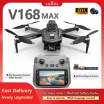 2025 New V168 Max Drone 8K Professional 5G GPS HD Dual Camera Photography 5KM Brushless Foldable Large Screen RC Quadcopter Toys