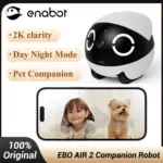Enabot EBO AIR 2 Companion Robot 2K  Home Security Pet Camera Night Vison Wireless APP Remote Control for Dog Cat Baby