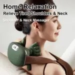 Neck Massager Finger Pressure Shiatsu Neck Back and Shoulder Massager Electric Kneading Neck Deep Massage Muscle Relax
