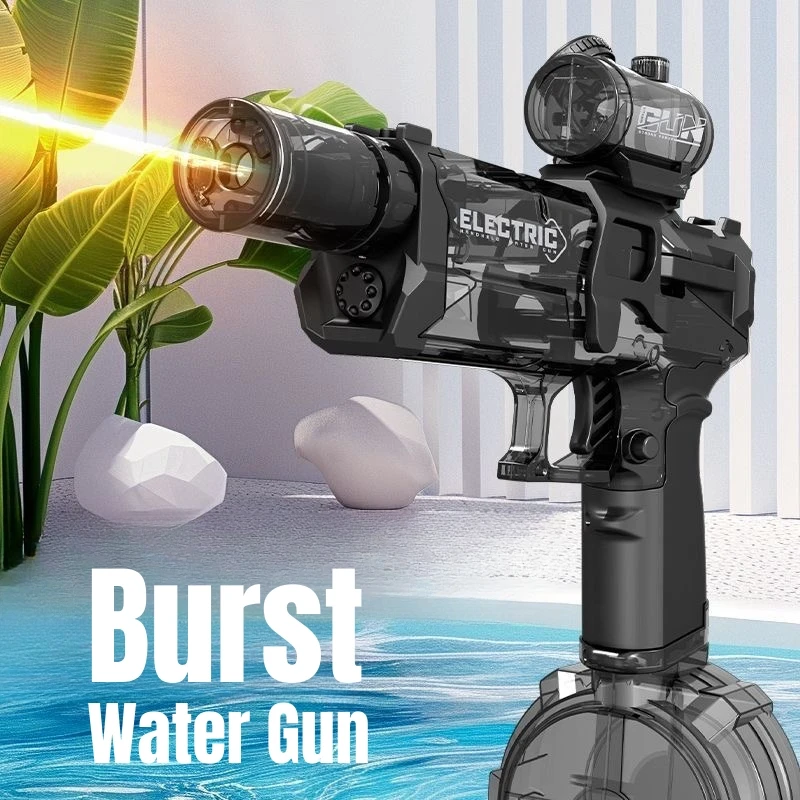 Sfeb49ce2908d46ed807df39ecc382ac5Q.webp Children High Pressure Electric Water Gun Toys Summer Outdoor Beach Pool Garden Fight Games Kids Automatic Bursts Watergun Gifts - Image 1